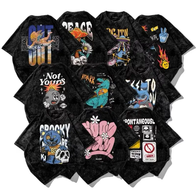 ￼Kaos Oversize Wanita RANDOM PRINT (LD 106, P 65)