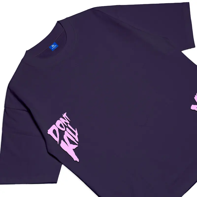 Simplimoods - Baju Kaos Distro Tshirt Skena Boxy Oversized Pria dan Wanita Dont Kill My Vibes Cotton Combed 24S Lembut Sablon Pendek Panjang Katun Cowok High 3