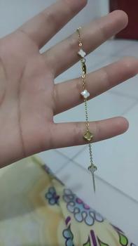 Product Review of Angel Clover Bracelet In Pink & Black Anti Karat Stainless Gelang | evyjewels x crushonyou from i** 0