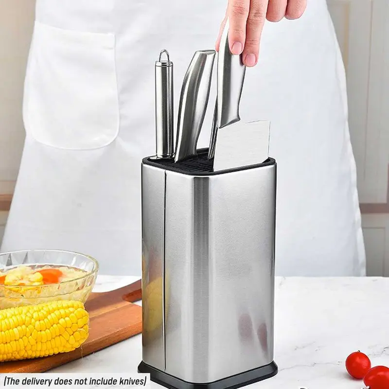 ANHO Tempat Pisau Dapur Spatula Stand Holder Stainless Steel - SUS435 4