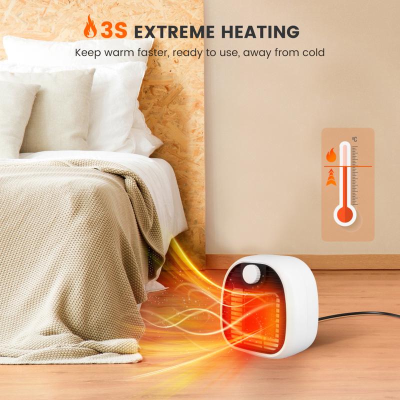 Product Introduction of Fan Heater,Electric Fan Heater,Mini Fan Heater,1000Watt Three Level Adjustment Power Outage Dispose Desktop Portable 45