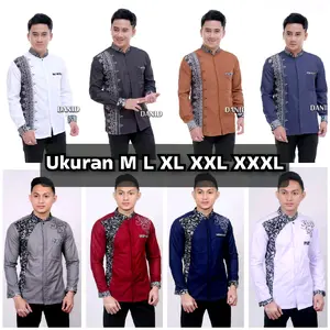 Baju Koko Jumbo Pria Lengan Panjang Dewasa Terbaru ukuran M L XL XXL XXXL
