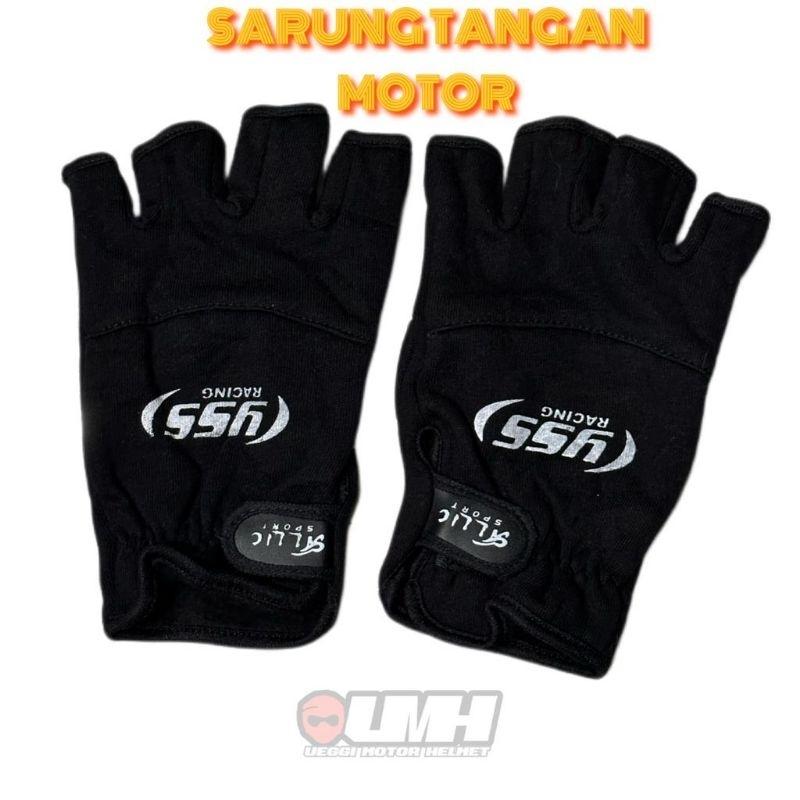 Sarung Tangan Motor Pendek hitam 0
