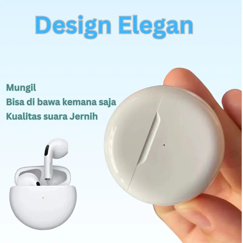 Headset Bluetooth bisa konek ke Smartwatch Wireless Earphone Headphones 2