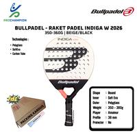 Gambar Raket Padel BULLPADEL Indiga W 2026 350-360G Beige Black dari PROCHAMPION Kota Administrasi Jakarta Barat 1 Tokopedia