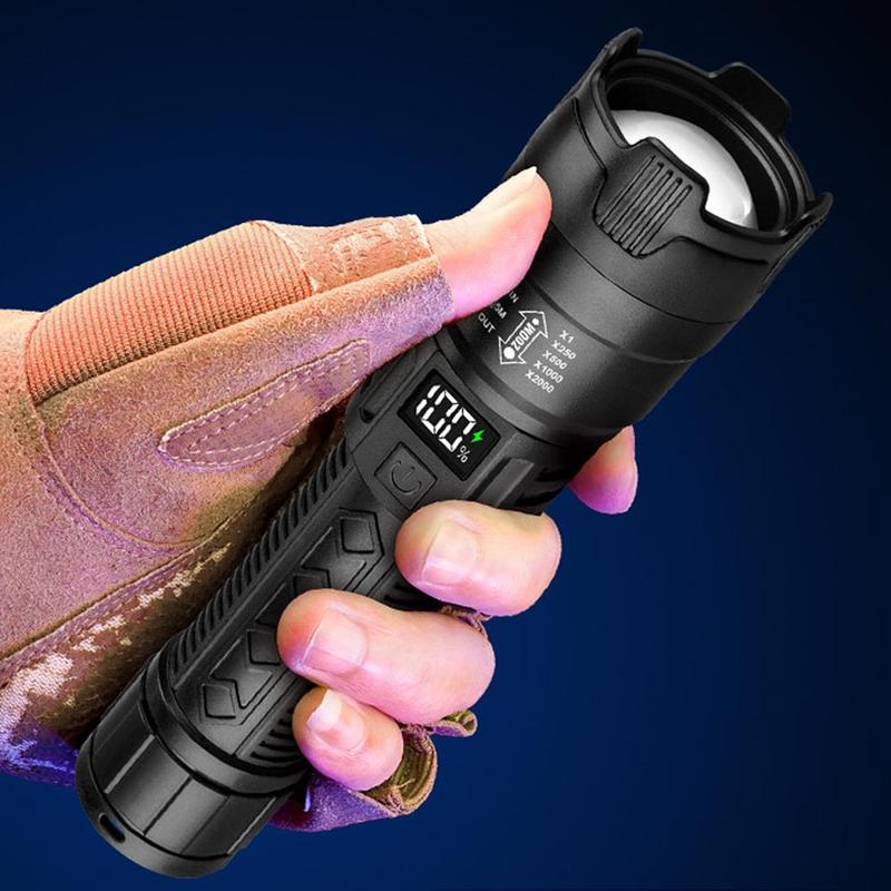 Strong Light Flashlight Rechargeable Waterproof Long-range Flash ...