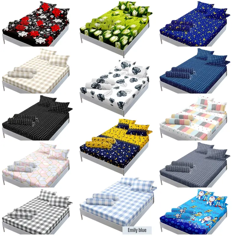 (konveksi sendiri) Seprai Sprei Motif Bunga Estetik (120x200) no. 3 / (90x200) no. 4 / (140X200X20) / (160X200X20) / (180X200X20) Katun Halus ADA SARUNG BANTAL DAN GULINYA 0