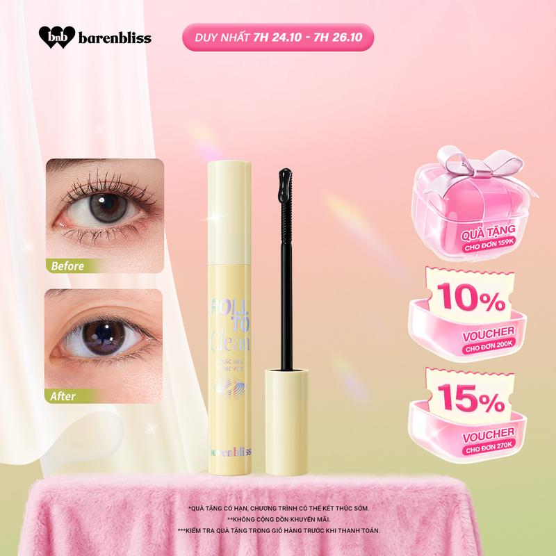Mascara tẩy trang mi mắt barenbliss Roll To Clean Mascara Remover sạch sâu dịu nhẹ 8g