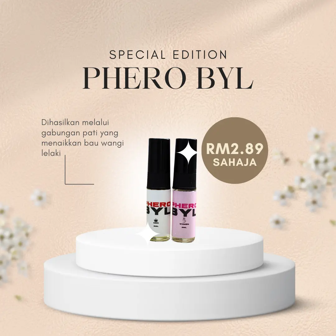 Perfume Phero BYL (3ml/ 10ml/ 30ml) Spray Parfum diformulasikan dari Swiss