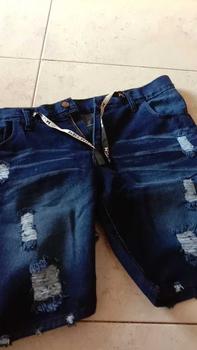 Product Review of Paket Hemat Celana Jeans 100K dapat 2 Celana Pendek Sobek Tembus - Celana Pendek Sobek Pria Standar dan Jumbo size 27-38 Distro from a**g 1