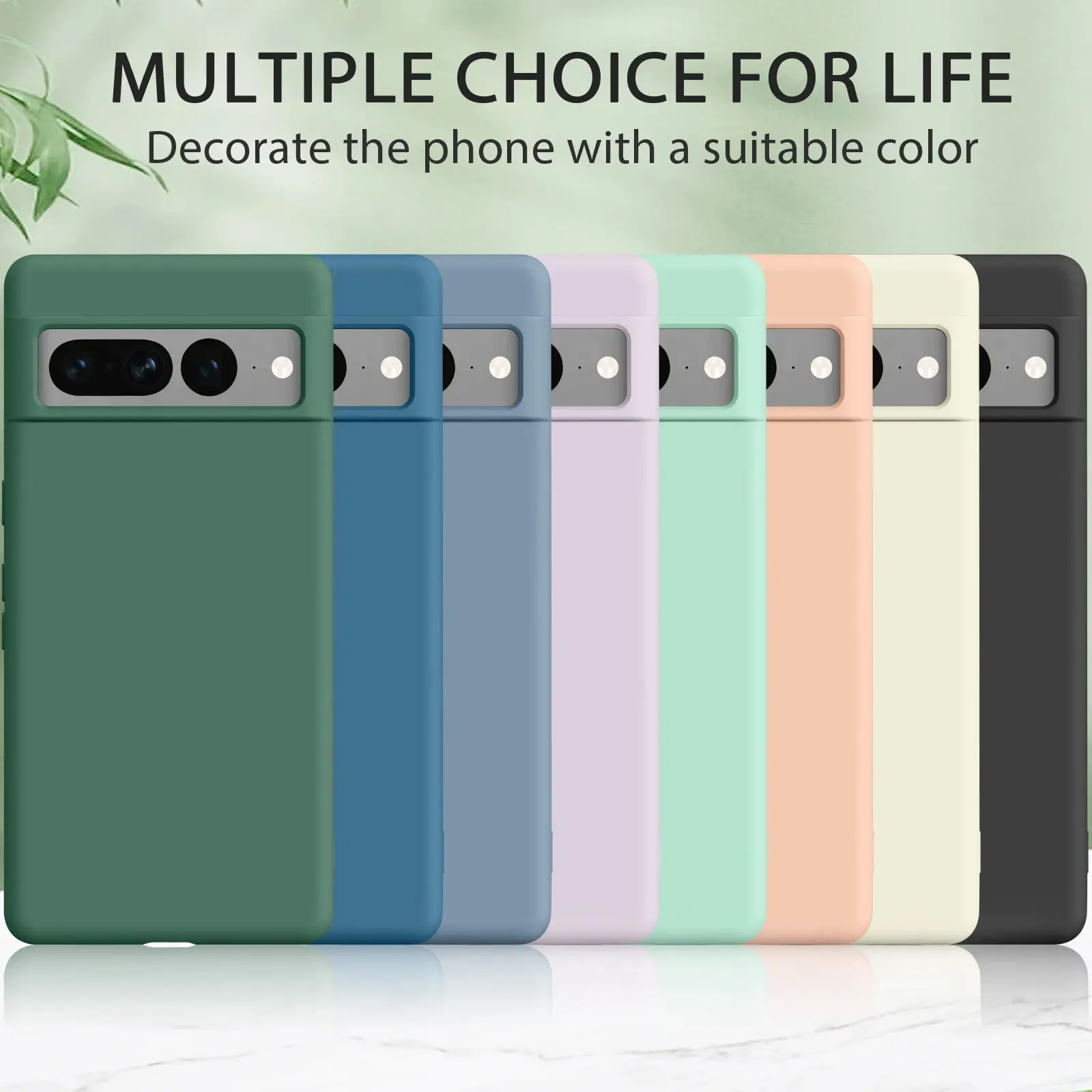 Fashion Liquid Silicone Phone Case For Google Pixel 9 8 7 Pro 6A 7A Cases For Google Pixel 7 8 9 Pro Shockproof Soft Back Cover Accessories Cellphone Protection Protector