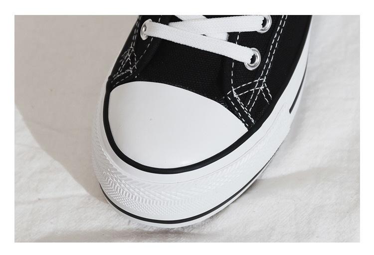 Product Introduction of fashion women shoes canvas platform sneakers white tennis shoes Vulcanize 9