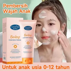 Pembersih Wajah Anak Facial Wash 100g Calendula Amino Acid Sabun Cuci Muka Kids Facial Foam Cleanser Untuk Anak Usia 0-12 Tahun