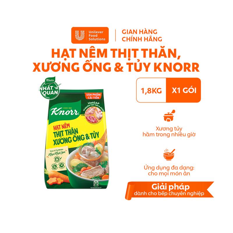  Hạt Nêm Thịt Thăn Xương Ống và Tủy Knorr Professional 1.8kg - Chuyên Dùng Cho Nấu Ăn 