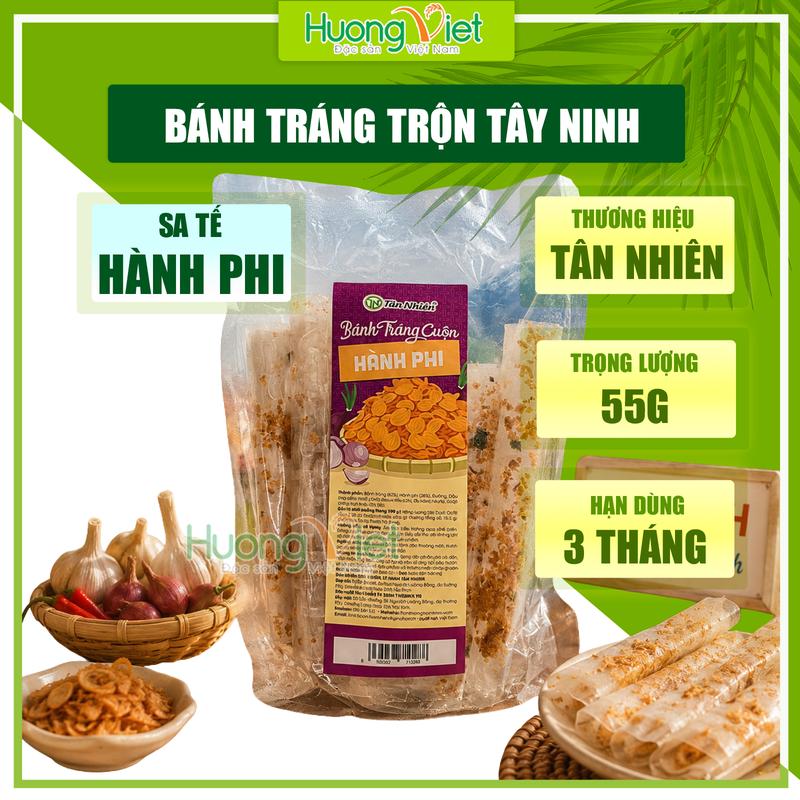 Bánh tráng trộn Tây Ninh vị SA TẾ HÀNH PHI bánh tráng trộn sẵn ăn liền, đồ ăn vặt phổ biến, bánh tráng Tân Nhiên siêu mỏng
