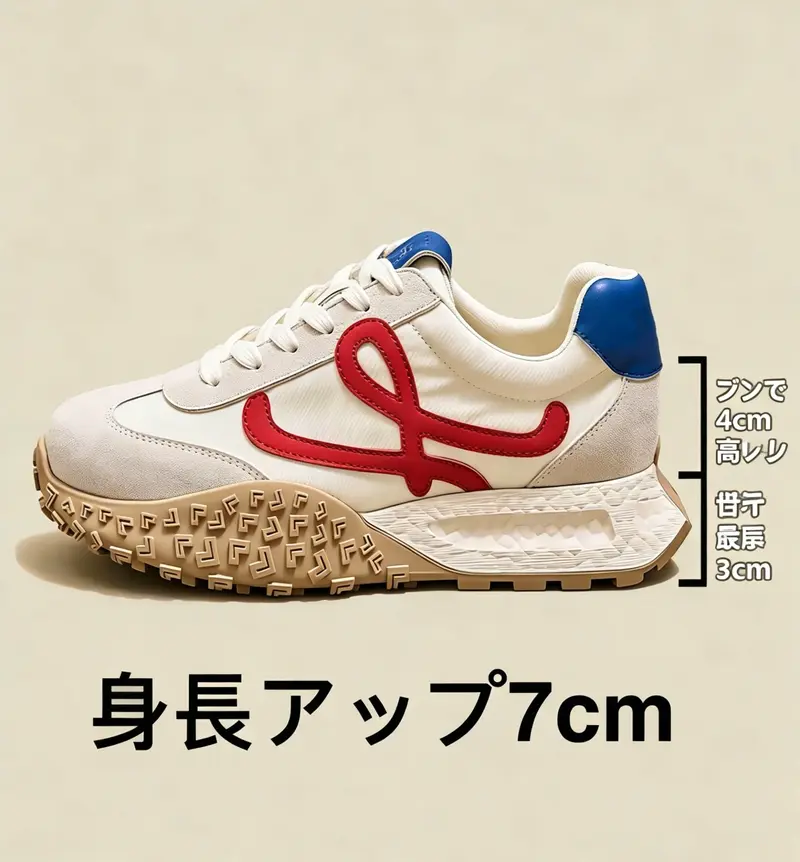 SGLL超隠れインヒールアップ】2026年新作モデル。ソールの厚さ：20cm