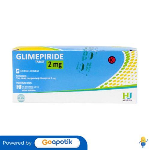 GLIMEPIRIDE HEXPHARM 2 MG BOX 100 TABLET