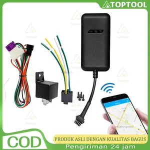 GT02A Pelacak Motor/Mobil GPS Tracker APP GPS Tracker GSM GPRS Kendaraan Pencari Lokasi Waktu Nyata Mobil Motor Anti Maling COD