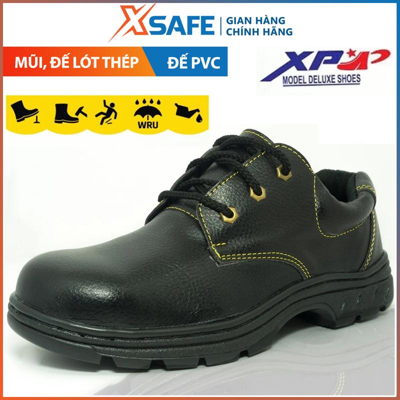 Giày bảo hộ lao động XP Giày công trình nhà xưởng đế mũi lót thép chống đinh va đập,thoáng khí