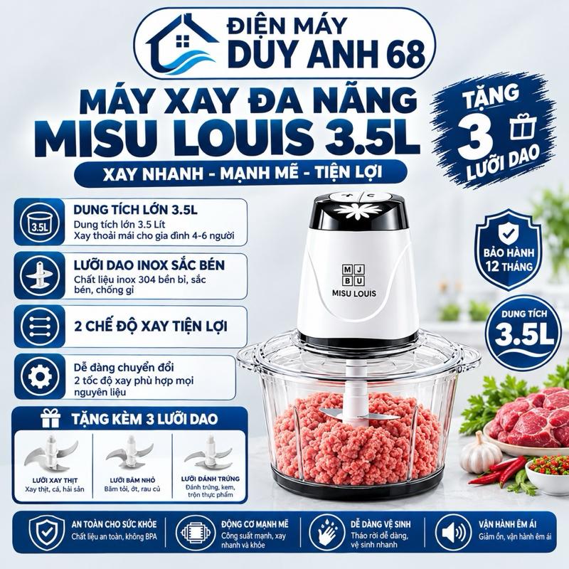 Máy Xay Thực Phầm Đa Năng MISU LOUIS