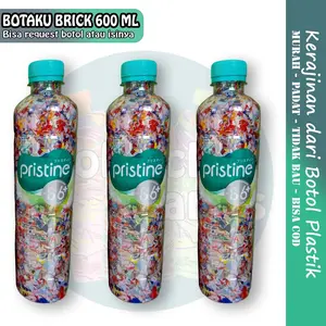 Botaku Brick Botol Kerajinan Tugas P5 Pristine Ukuran 600 ML Berat di atas 230 Gram Padat Tidak Bau
