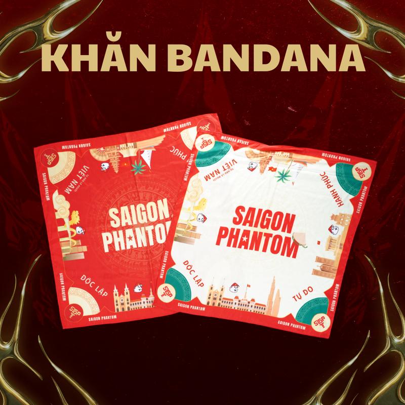  KHĂN LỤA BANDANA SAIGON PHANTOM - THỜI TRANG Ý NGHĨA - PHỤ KIỆN QUÀ TẶNG KHÔNG THỂ THIẾU 