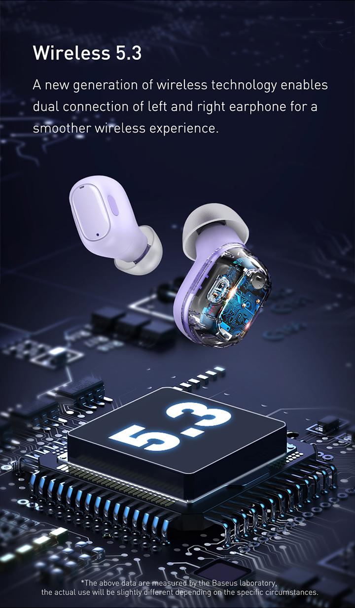 Product Introduction of Baseus Encok WM01 True Wireless Bluetooth Earphone Pengurangan Kebisingan Tahan Air Mini Earbuds TWS Headphones Biru 37