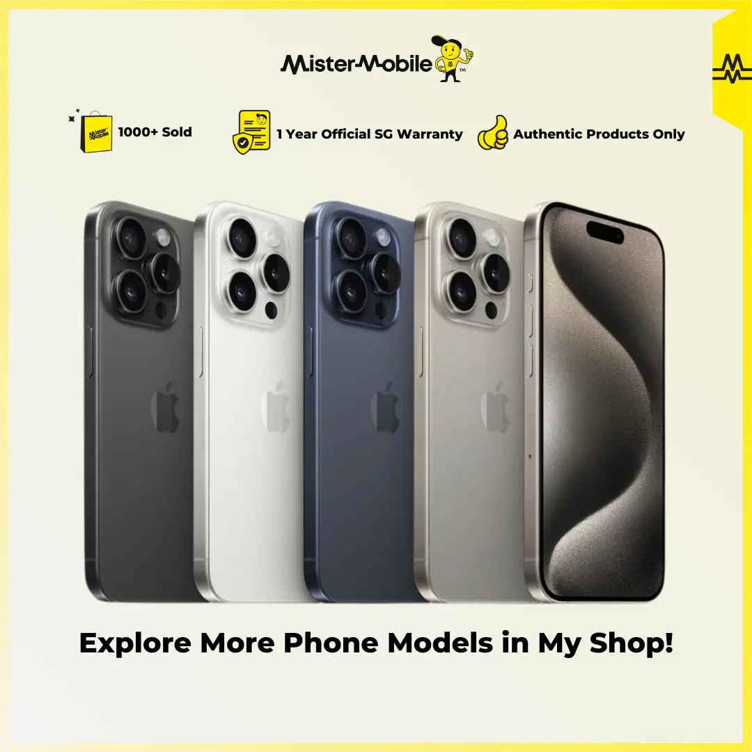 iPhone 15 Pro | 128GB 256GB 512GB 1TB | 6.1 inches | 3274 mAh | 1 Year Manufacturer Warranty | Singapore Local Set