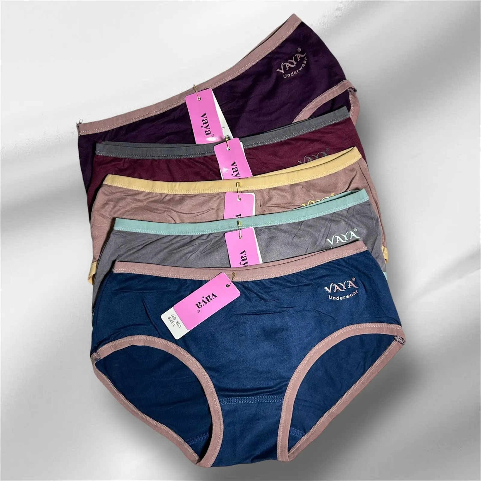 12pcs Celana Dalam Perempuan vaya 853 Bahan Katun Premium Super Lembut Nyaman Dipake Seharian