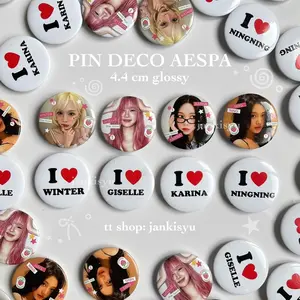 [MIN CO 2 PCS] Kpop Pin Glossy Tas Aesthetic Lucu Murah