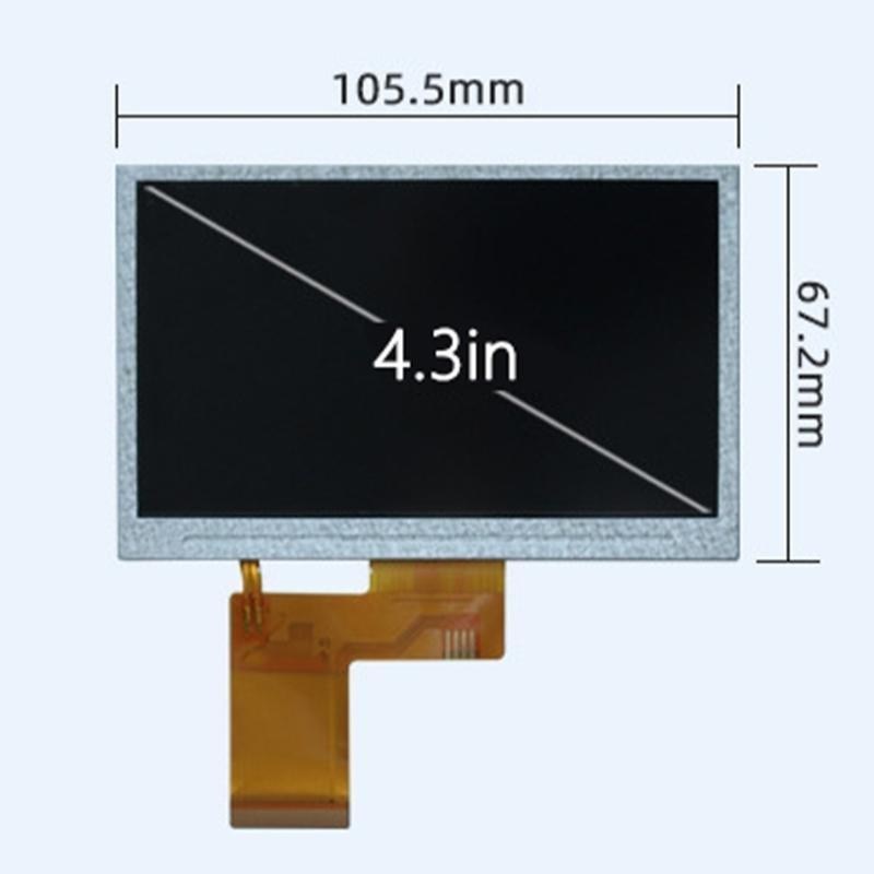 Màn hình hiển thị Zhend 4.3 inch TFT LCD độ phân giải cao 480x272 bảng IPS dùng cho màn hình và thiết bị ngoại vi