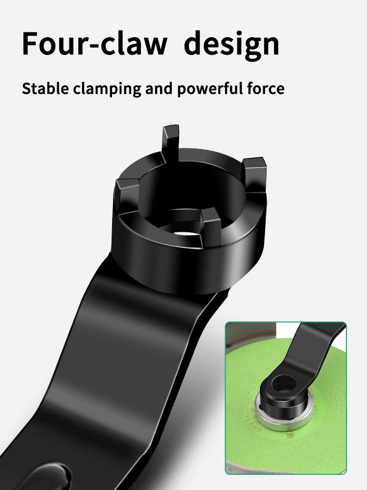 Product Introduction of Four-claw wrench new three-in-one angle grinder wrench grinder special adjustment and disassembly universal thickening wrench 2