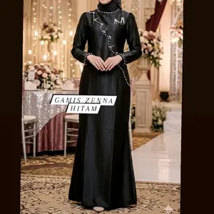 Zenna Dress/dress kondangan terbaru/gamis polos kondangan/gamis simpel/ gaun pesta/dress pesta/dress bridesmaid