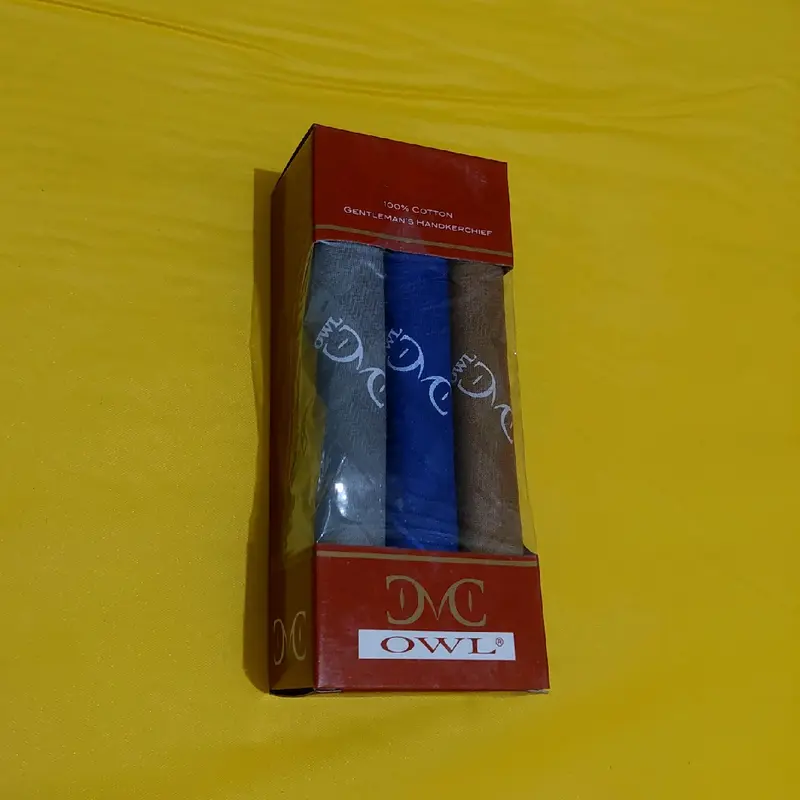3pcs,6pcs Sapu Tangan Katun Bagus Pria Wanita Bahan Tebal dan Halus 5