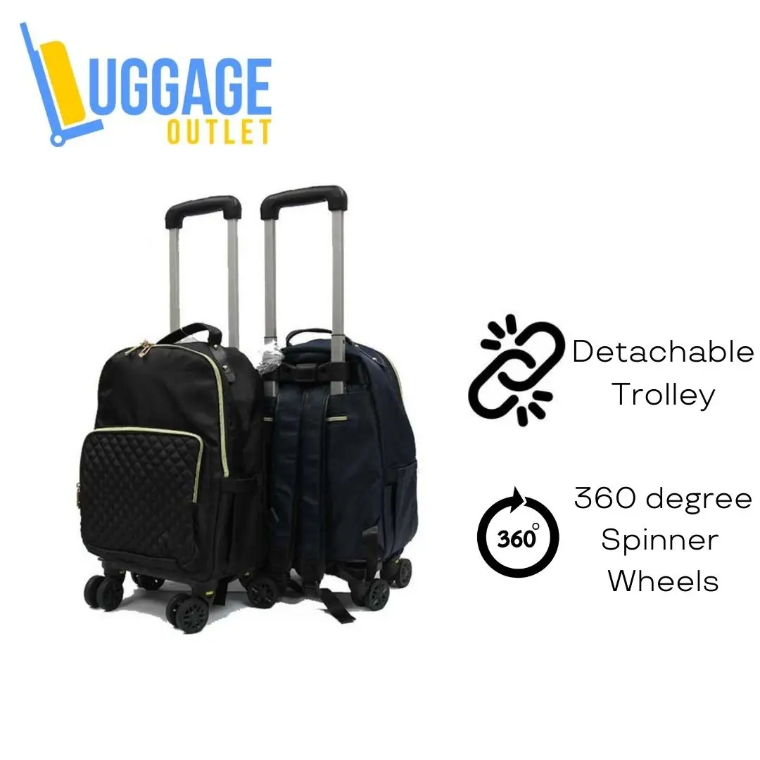 Versatile Chic Detachable Trolley Backpack