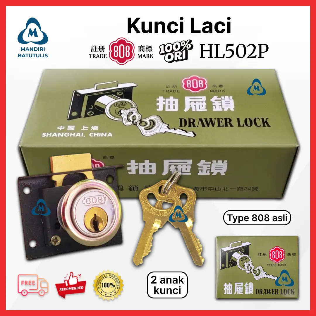 Konci Laci 808 / Kunci Laci / Konci Lemari 808 ASLI