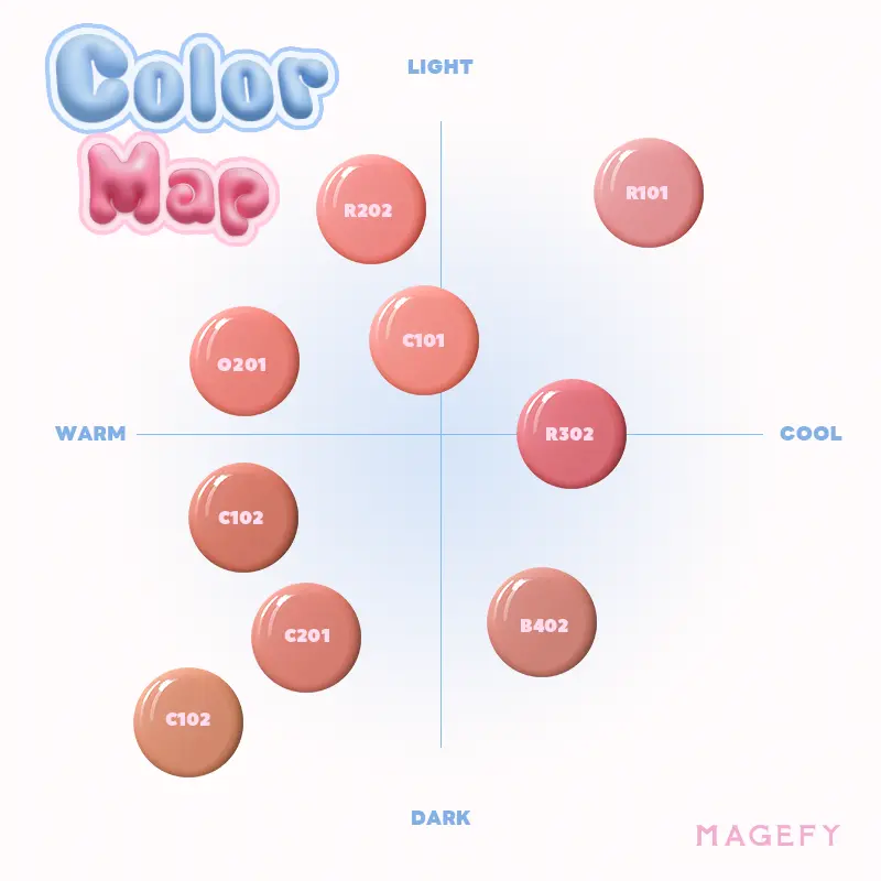 MAGEFY Blush Stick 3-in-1 untuk Pipi, Bibir & Mata – Tekstur Ringan, Hasil Matte Natural, Tahan Lama 12 Jam & Mudah Diratakan MF-F08-ES01 Multiuse Wajah 2