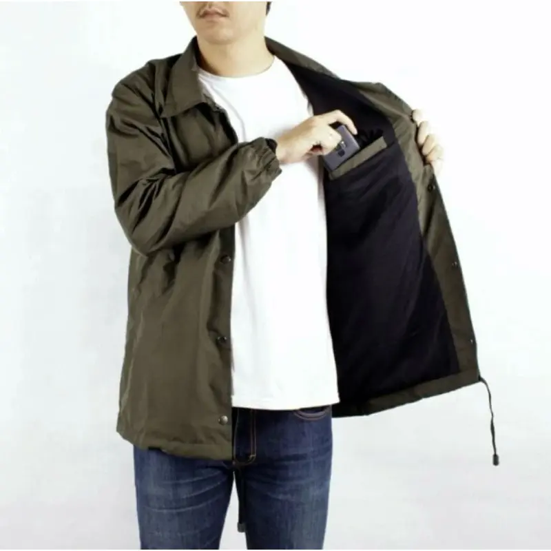 COACH JACKET POLOS SIZE S/M/L/XL/2XL/3XL/4XL Jaket Kancing 3