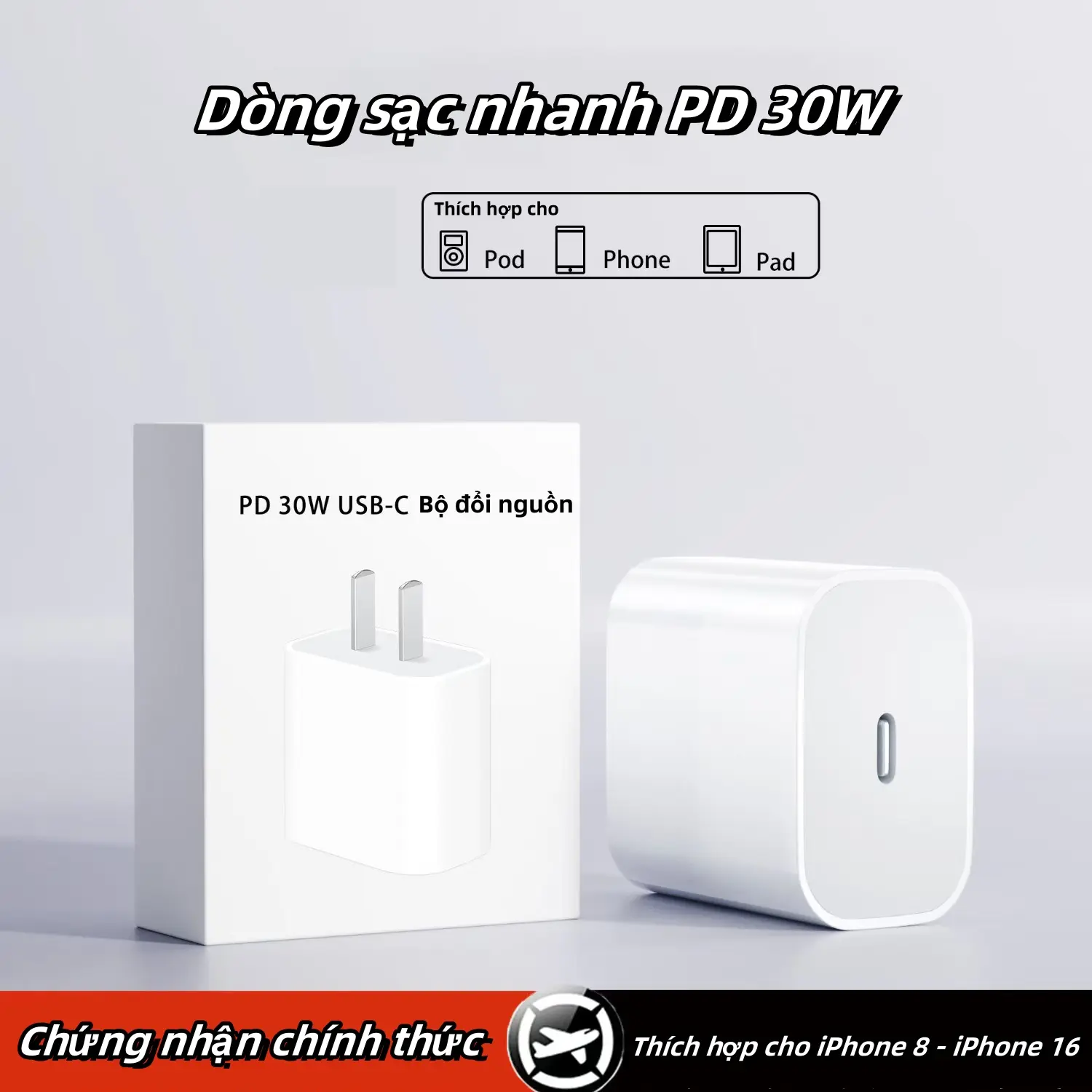 Pengisian Super Pantas PD30W, Sesuai untuk Kepala Pengecasan Apple 15 / 14 cable  usb viral Phone