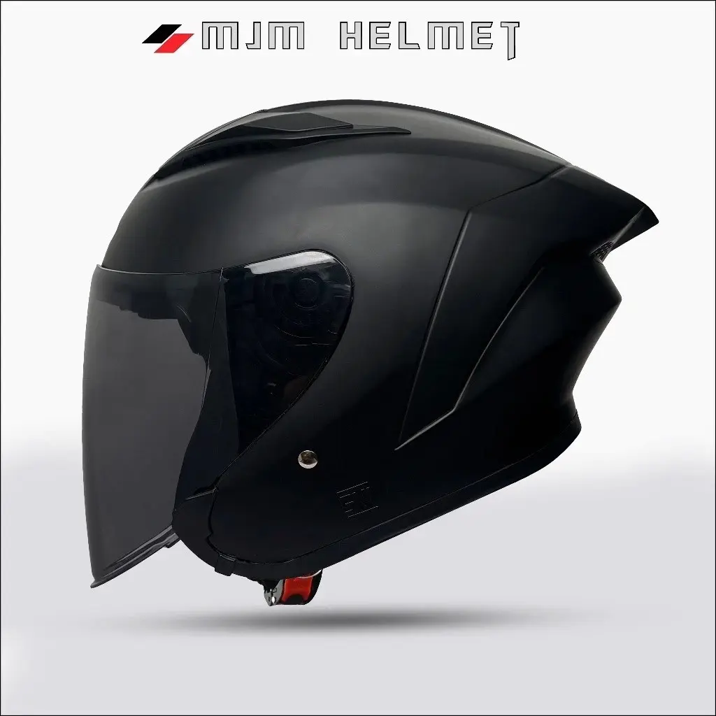 Helm Mjm Batman Terbaru Kaca Visor Hitam-Helm Half face Premium Kekinian Pria Wanita Dewasa Sni cod
