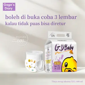 gaga's diary popok newborn bayi murah  1 lusin diapers m_xxl pants promo hari ini _All Size- 22-28 pcs Paket Portable Keluar Ringan Sirkulasi Udara Baik Mencegah Iritasi