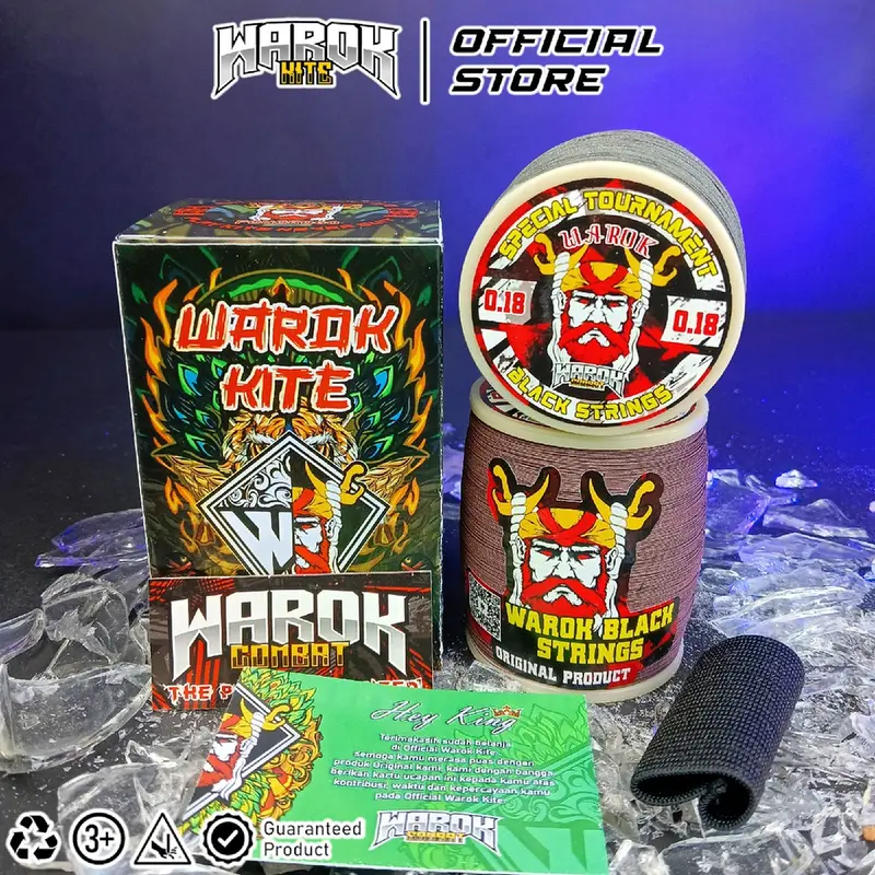 Gelasan Matot Tournament Warok BLACK STRINGS 0,22 Import ( Bahan Senar Matot Hitam Import ) 5