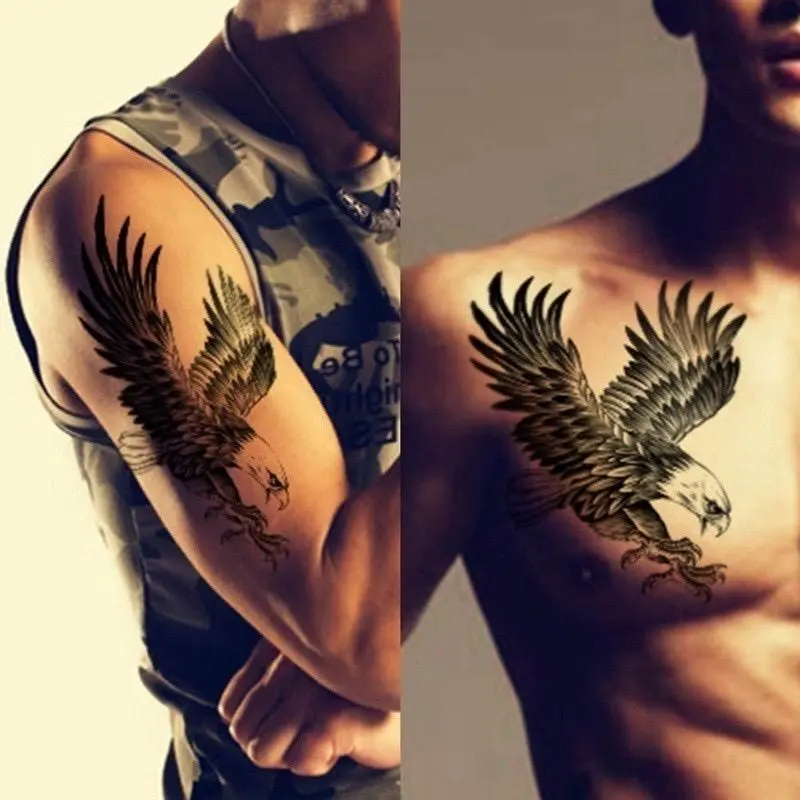 Sticker Tatto Burung Elang - Tato Temporary / Temporer