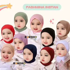 BOBOHO - Jilbab Pashmina Instan Anak Bayi Usia 0-2 Th / Pasthan Baby  Muslim