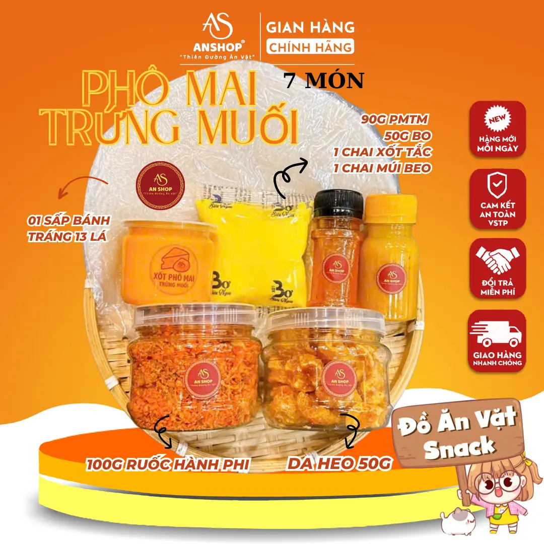[COMBO.GHIỀN ANSHOP] BÁNH TRÁNG PHƠI SƯƠNG ( ĐỒ ĂN VẶT SNACKS) Food