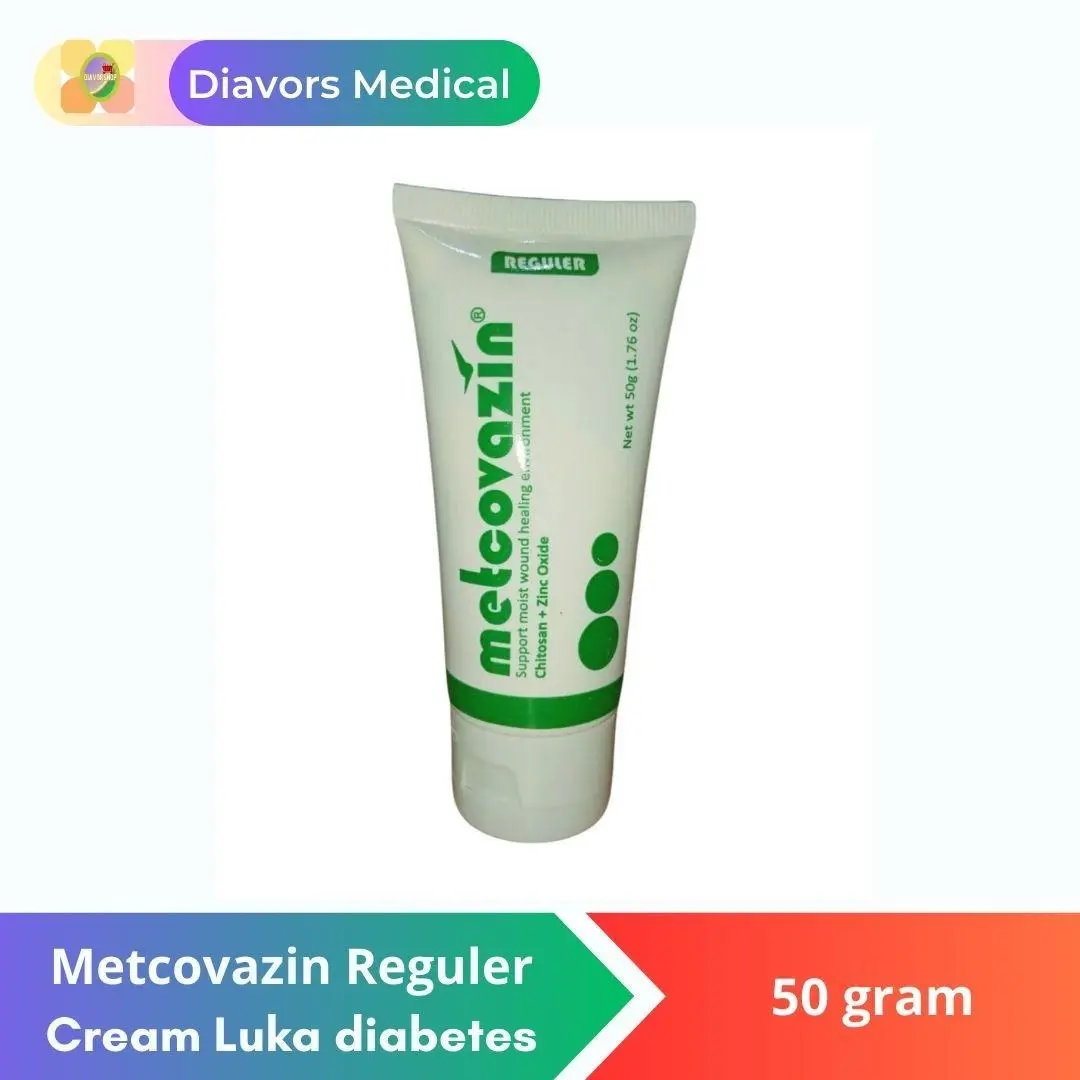 Cream Metcovazin Regular 50 Gram - Krim luka antibacterial - Moist Zinc