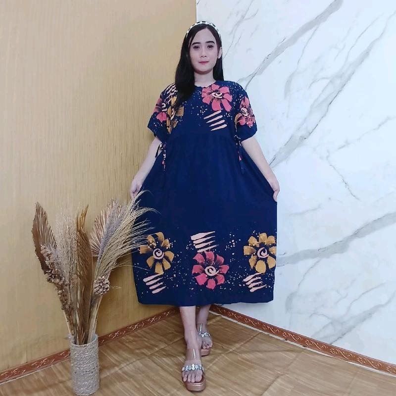 Daster CIBI Lukis Ld 120cm Rayon Premium Busui Bumil Nyaman Pendek Ibu ...