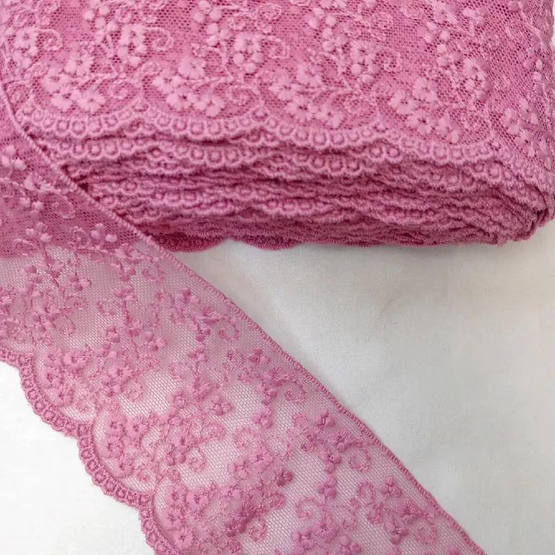 RENDA TILLE FULL BORDIR PINGGIRAN BAJU/RENDA BUNGA BORDIR 6