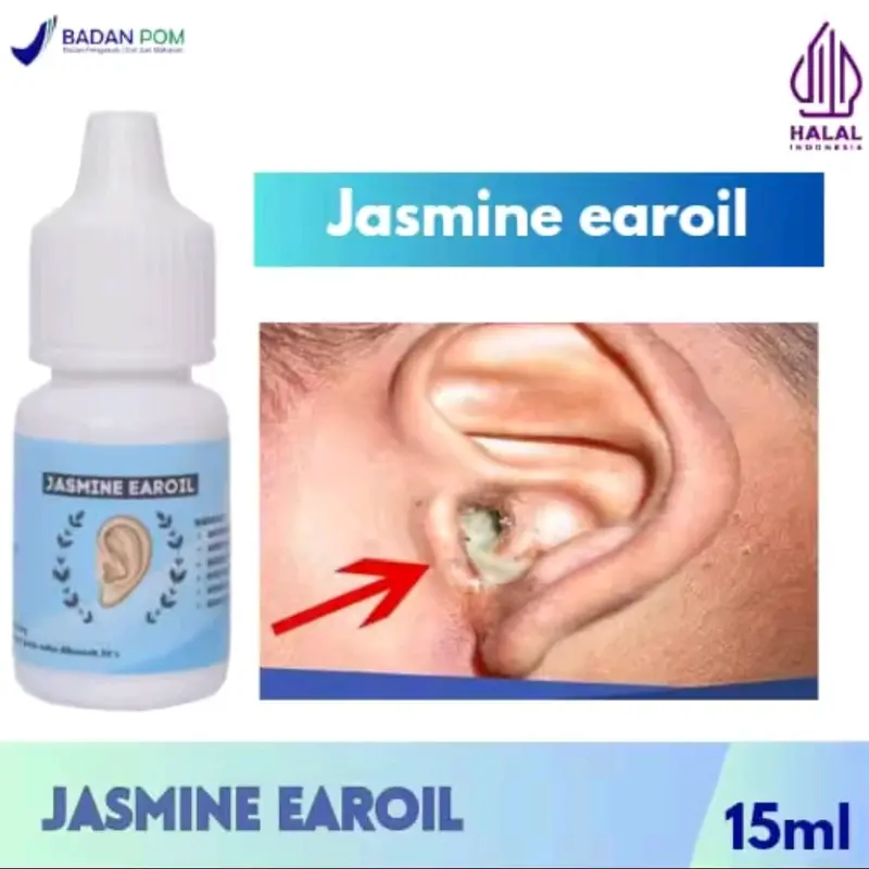 JASMINE EAR OIL PENGHILANG NANAH TELINGA/TELINGA BERMASALAH/TELINGA GATAL/TELINGA CONGEK/DAN SUDAH BPOM 0