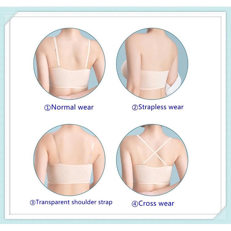 BH068 Bra Wanita Tanpa Kawat Pakaian Dalam Kancing Depan Bra Import Push Up Bra Seamless Anti Slip Bahan Lembut BH Sexy 2